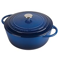 Pyrolux Pyrochef Cast Iron Casserole/French Oven 28 cm/6 Litre, Ocean Blue