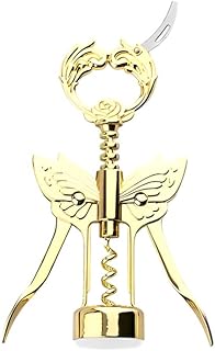 ELEGANTZ Luxury Multifunctional Wine Bottle Opener with Foil Cutter, Beer Opener, Butterfly Design - Heavy Duty Zinc Alloy, Chrome Plating - Gift for Wine Lovers