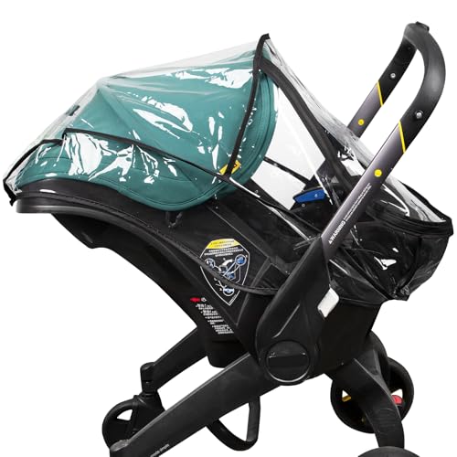 Rain Cover, Compatible with Doona Infant Car Seat Stroller, Protects from Rain, Snow, Wind, Cold, Side Ventilation Holes, Rain Cover for Stroller, Stroller Cover Accessories