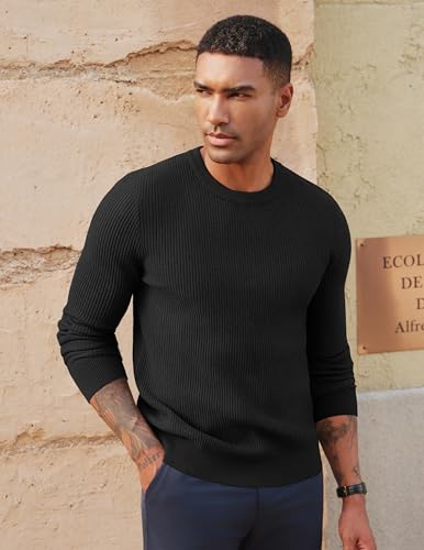 PJ PAUL JONES Mens Crewneck Sweaters Slim Fit Lightweight Knit Pullover Sweaters for Casual4