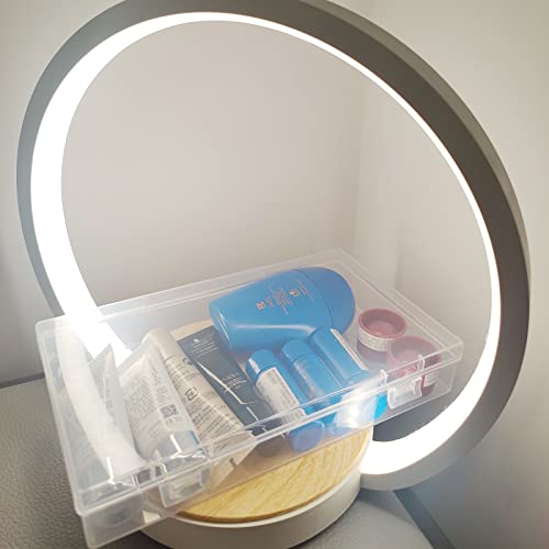 Image of 4 Pack Rectangular Clear Plastic Storage Containers | 7.87 x 4.72 x 1.38 inch, Hinged Lid, For Beads and Small Craft Items