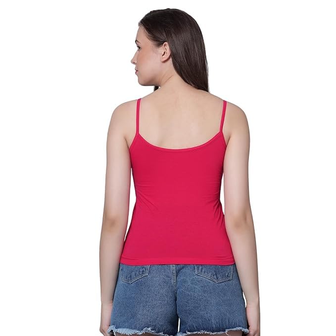 Image of Aimly Women's Cotton Regular Fit Camisole Slip Pack of 3