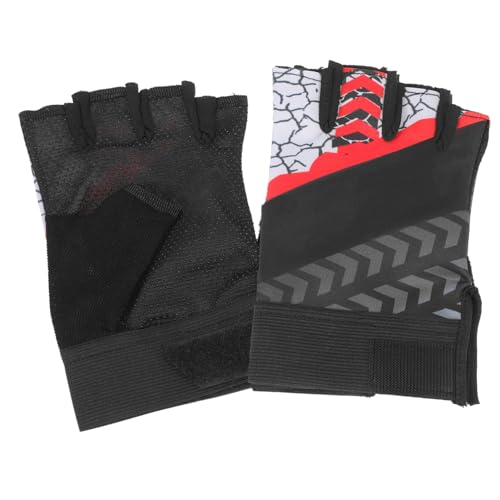 Happyyami 1Pair Outdoor Fingerless Gloves for Men and Women Breathable Slip and Shockproof Cycling and Fishing Gloves for Jogging Climbing and Hiking Activities
