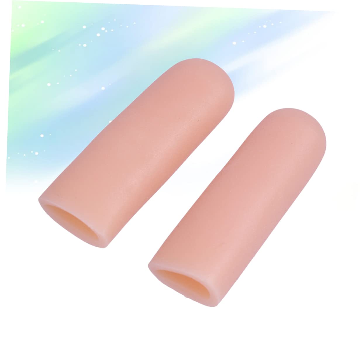 10Pcs Gel Toe Protective Sleeves Toe Caps for Relief Sports Finger Separator Sleeves Skin Color Reduces Calluses Corns for Foot Comfort