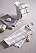 DII Assorted Woven, Kitchen Dishtowel Set, 18x28, Gray, 5 Piece