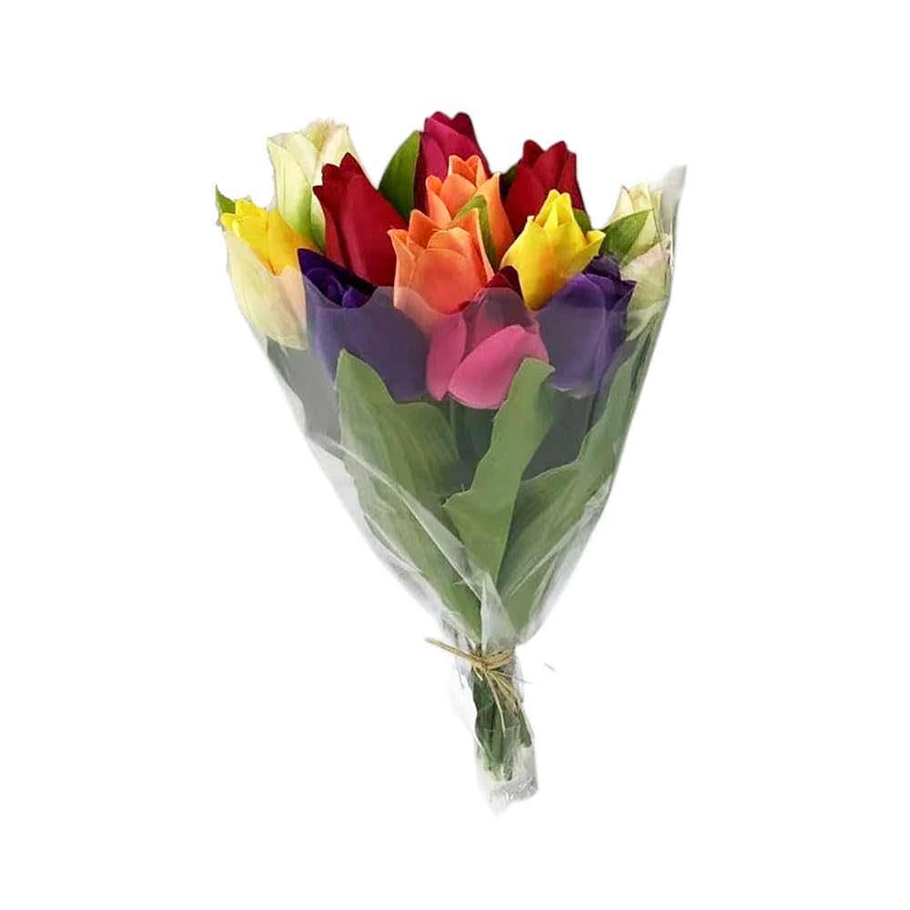 Floristrywarehouse Assorted Faux Silk Artificial Tulip Flower Bunch 12 Stems 38Cm