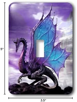 3dRose LLC lsp_4144_1 Fairytale Dragon, Single Toggle Switch image 5