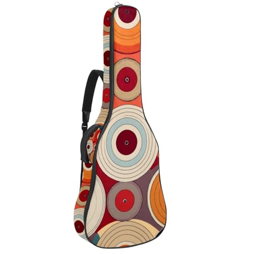Étui guitare acoustique rouge pour vos trajets urbains et répétitions