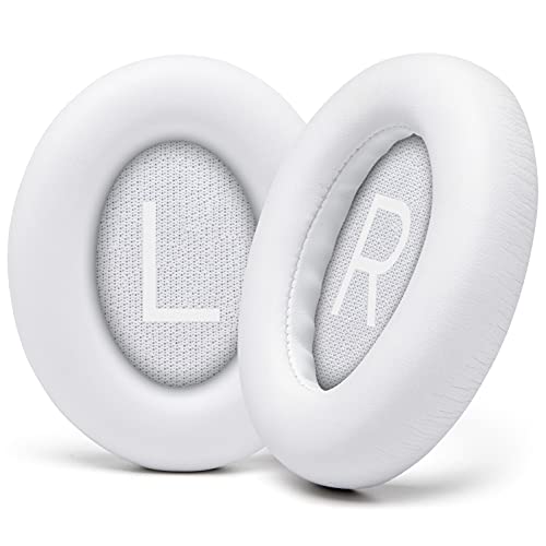 Image of WC Wicked Cushions Upgraded Replacement Ear Pads for Bose 700 Noise Cancelling Headphones (NC700) - Softer PU Leather, Luxurious Memory Foam, Added Thickness, Extra Durable Ear Cushions | (White)