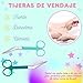 YUME Tijeras Enfermería de Acero Inoxidable con Punta Roma + Llavero Retráctil de Regalo Imagen de YUME Tijeras Enfermería de Acero Inoxidable con Punta Roma + Llavero Retráctil de Regalo