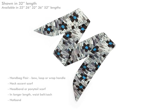 Liberty London Purse, Head, or Neck Scarf - "Daisy Roar" Leopard print floral Skinny Scarf - Headband, Handbag, Purse Handle - Silky Tana Lawn Cotton2