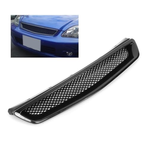 Rejilla de barras para Civic EK JDM Type-R 1999-2000, parrilla delantera de capó