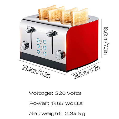 Xu Yuan Jia-Shop Toaster Toaster Toaster Frühstück Start Small Engine 4 Scheiben-Toaster Vollautomatische Beidseitige… – Bild 3