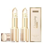 2Pcs Colour Changing Lipstick, PH Adjusting Clear Lip Stick with Gold Foil, Transfer Proof, Long Lasting, Moisturizing Lip Balm, Glossy Shine, 24H Hydrating, Temperature Sensitive Lipsticks for Women
