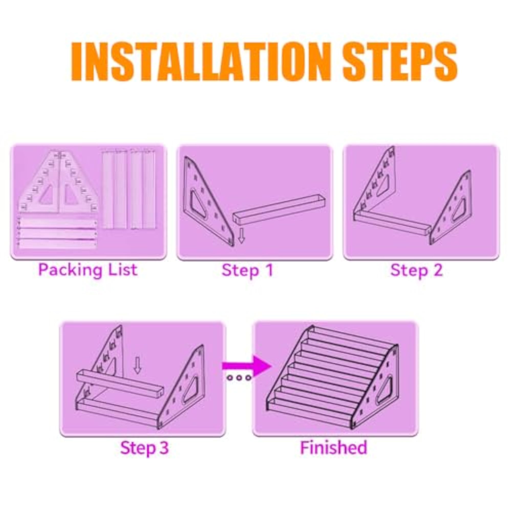 Acrylic Nail Polish Organizer Rack, 2 Pcs 7 Tier Holder