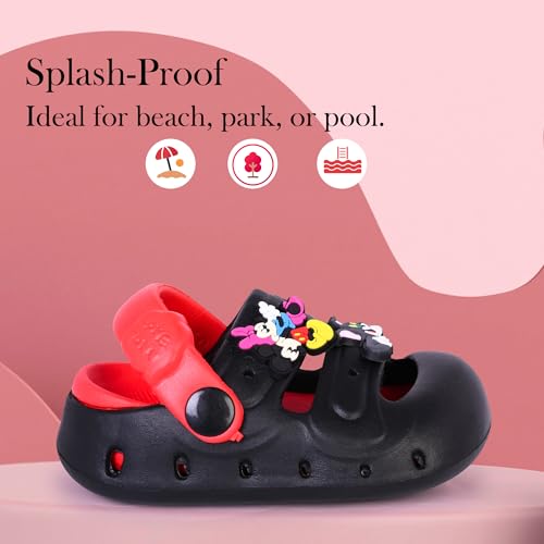 Image of GLJ Kids Comfort Clogs Sandals For Boy And Girl, 1 to 4 Years, Two-Strap Design, Easy To Wear Slip On, Dust and Waterproof, 7101