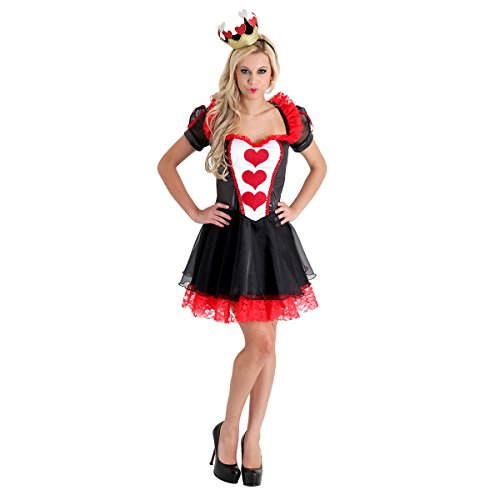 Rainha de Copas Luxo Heat Girls Adulto Sulamericana Fantasias Preto/Vermelho P 38/40