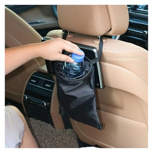Basurero para coche universal y plegable que se cuelga en el asiento 3