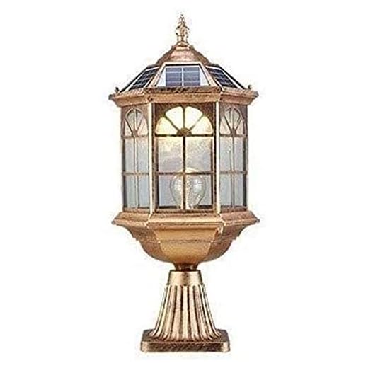 Chents Europeisk Retro Väggpollare Kolumnlampa Utomhus Trädgårdsdörr Glaspelare Ljus Vattentät IP56 Villa Trädgårdsparker Garage Veranda Väggstolpe Stigma Lykta Golvlampa