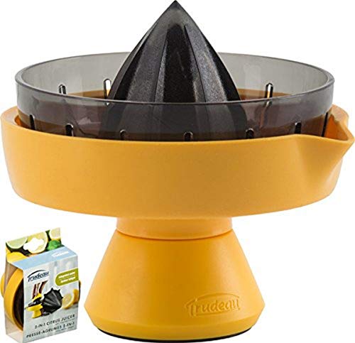 Trudeau 9612006 2In1 Lemon Squeezer, Yellow/Grey #TOP16