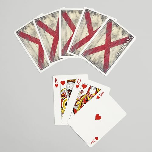 Lantern Press Alabama, baraja poker de 52 cartas miniatura 7