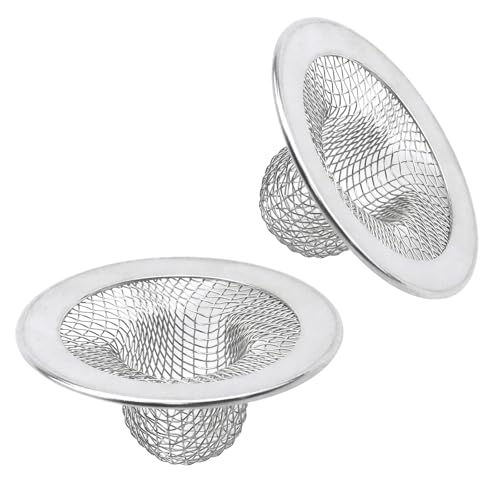 Colador para fregadero de acero inoxidable 2'' diámetro 2 pzas