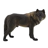 Zerodis Juguete de la estatuilla del Lobo, simulación Fauna Modelo Animal Juguete Zoo Animales...