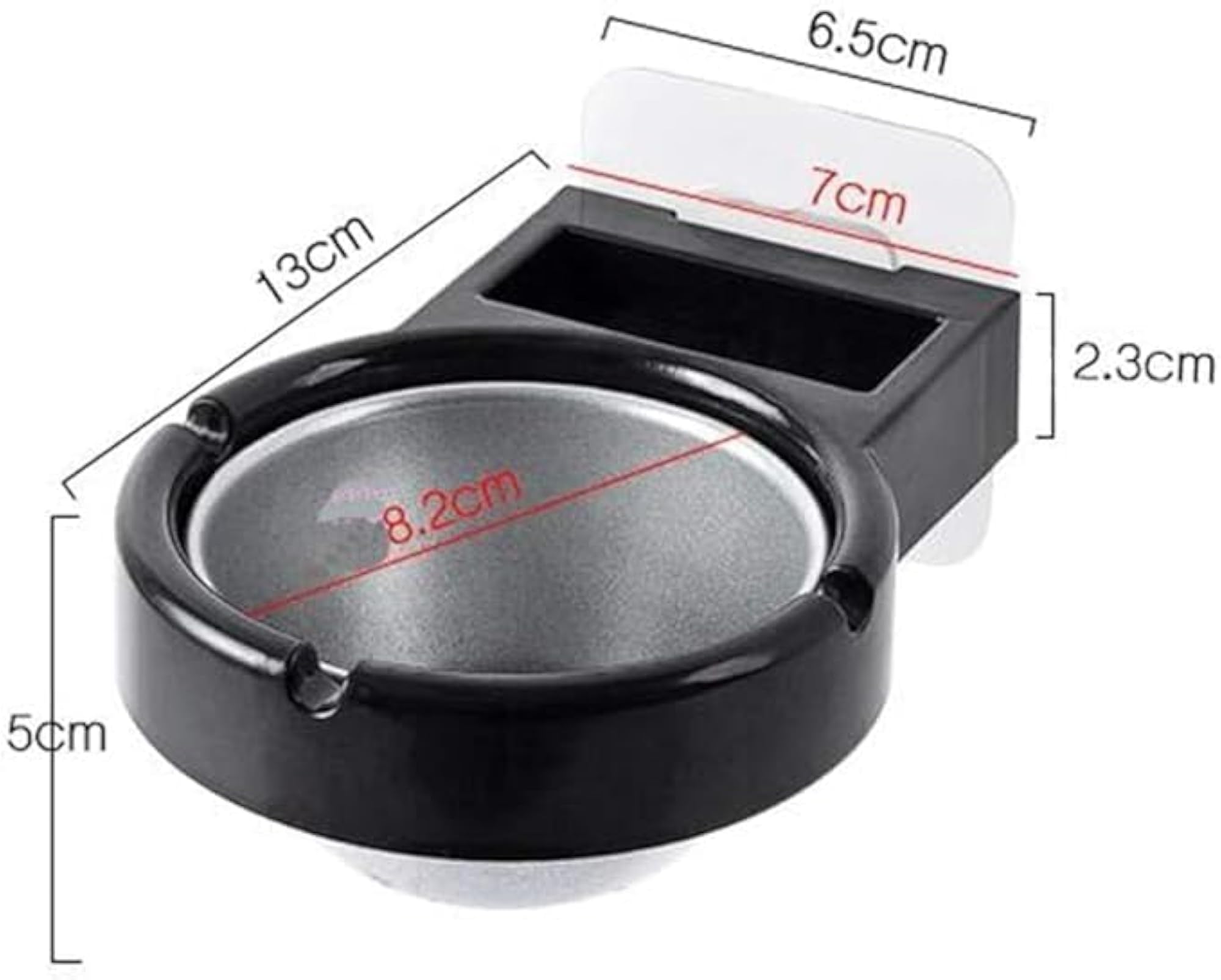 Wall Mounted Portable Ashtray with Hook