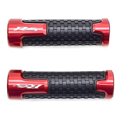 Poignée de guidon moto CNC en alu rouge pour Yamaha R6 finition premium