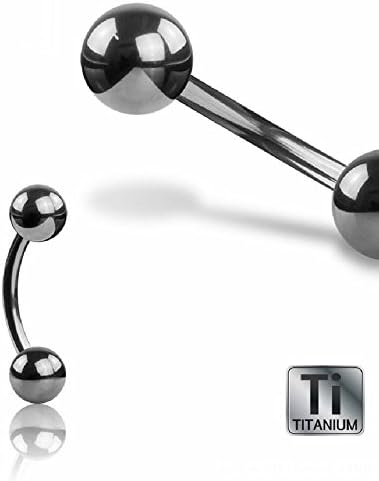 16G Piercing Daith Rook Helix Orecchio Piercing Labbro Acciaio Inossidabile Curved Barbells Piercing Ombelico Piercing Sopracciglio Gioielli Per Body Piercing Donna Uomo 10mm Nero - Foto 7