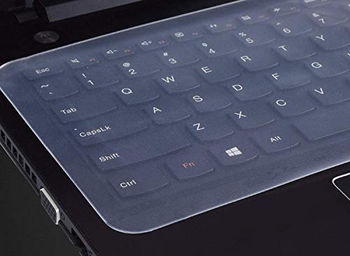 Image of FLUBUY Universal Silicone Keyboard Protector Skin Cover | Dust Protector for 15.6-Inch Laptop (Transparent)