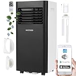 Klimaanlage 3in1 WIFI mobil Fensterabdichtung mit Abluftschlauch 24h Timer Fernbedienung 9000 BTU 3 Modi Aircooler Klimagerät mobile Klimaanlage Air Cooler Klima Anlage Air Conditioner