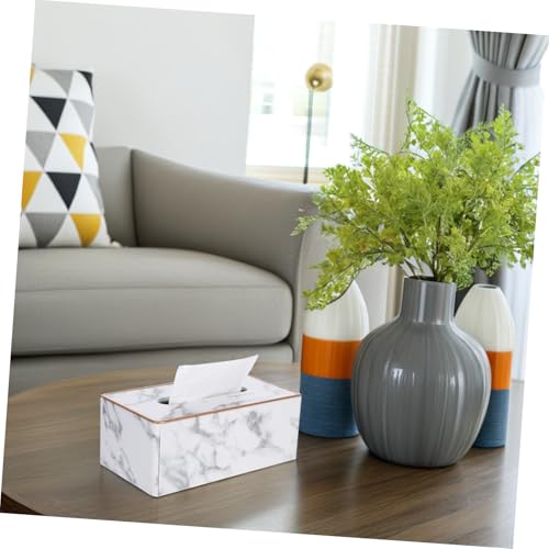 Boîte à mouchoirs en tissu non tissé durable distributeur de papier rectangulaire - 8
