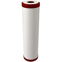 AQUATICLIFE Carbon Plus 10 Carbon Block Water Filter Chlorine Chloramine Reduction Cartridge for Reverse Osmosis Deionization Water Filtration System Units 10x2.5 Water Filters