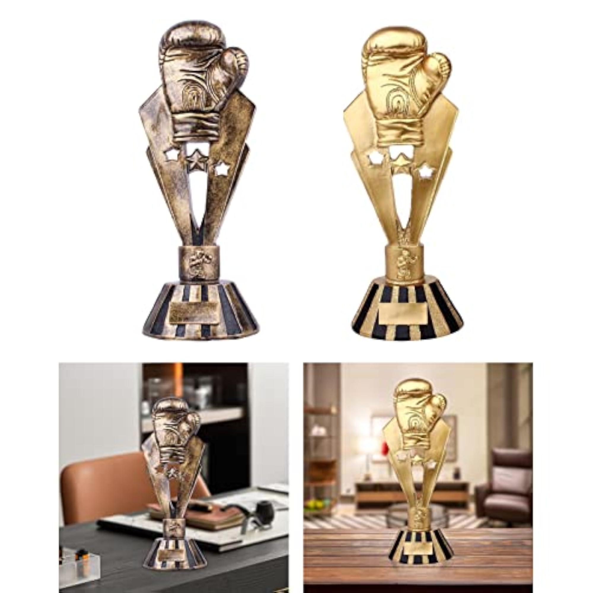 Boxing Gloves Trophy Sculpture for Home Decoration