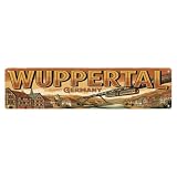 Retro Travel Germany Wuppertal Blechschild