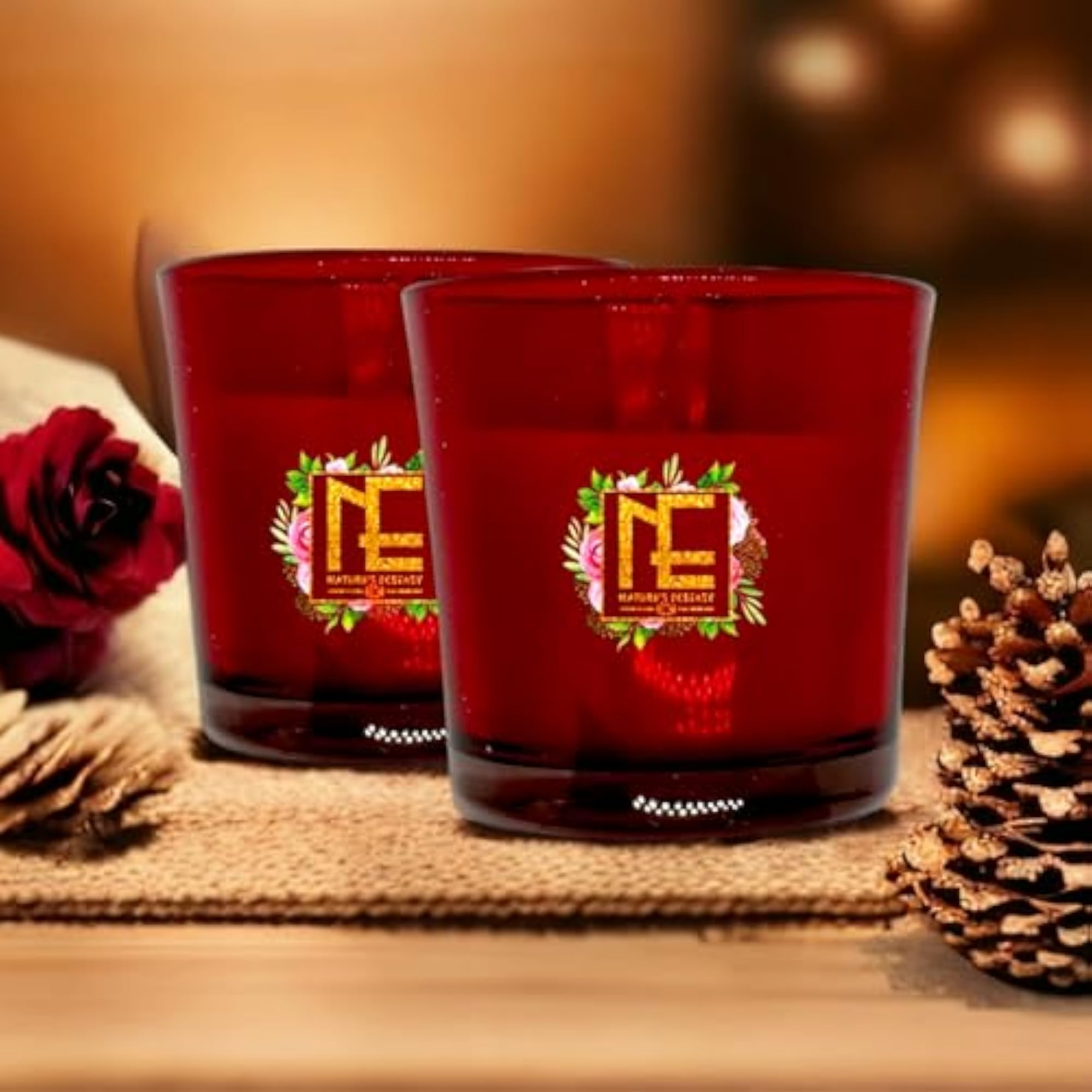 Beeswax Candle Glass Shots - Sensuous Fire