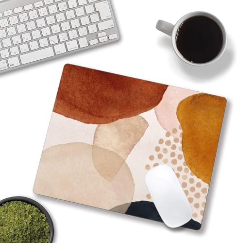 Image of Premium-Textured Mouse Pad, Non-Slip Rubber Base Mousepad for Laptop, Computer & PC, 9.5x7.9 in - Enhanced Precision, Ergonomic Comfort, Ideal for Gaming & Office (Abstract Art)