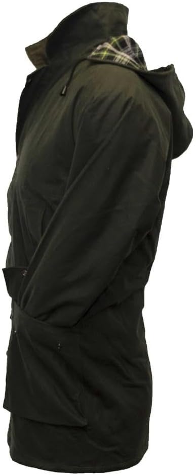 Walker and Hawkes Wax Padded Blackstone Jacket for Men - Waterproof Canvas Jacket with Soft Cotton Lining, Padded Filling