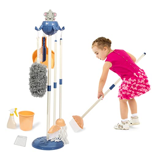Kids Cleaning Set Household Toys, Pretend Play House Cleaning Kit, Child Size Little Housekeeping Supplies, Play Kitchen Housework Tools, Ideal Christmas Birthday Gift For Toddlers Girls Boys Children #TOP22