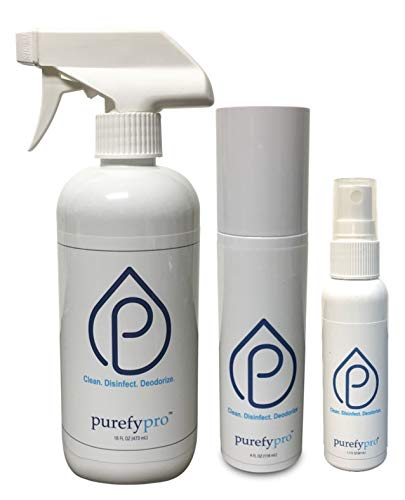 Purefypro Disinfectant Spray GoTo Pack Kills 99 9999 Norovirus HIV Hepatitis Flu Monkeypox Virus nd Drug Resistant Germs