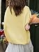 Saodimallsu Womens Spring Oversized Cardigans Batwing Short Sleeve Lightweight Button V Neck Casual Knit Sweater Tops Yellow