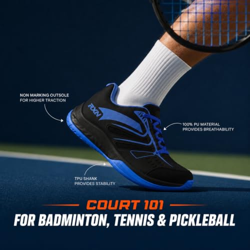 Image of RXN Court Pro Non-Marking Shoes for Tennis, Pickleball & Badminton