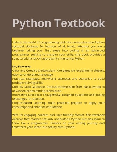 Image of Python Programming eBook (Beginner to Advanced), Solved & Unsolved Practice Questions, Practice Exercises (Email Delivery of eBook in 2 Hours)