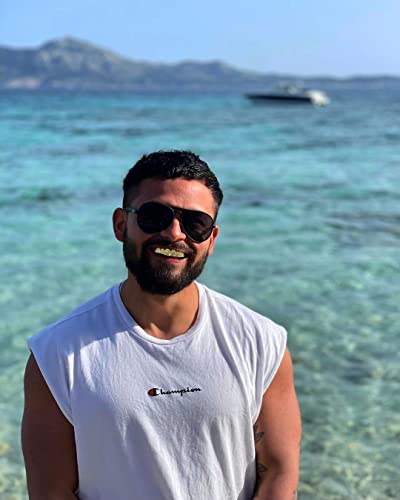 Topgrillz 18K Plated Gold Grills Teeth Grillz For Men Women Iced Out Hip Hop Poker Diamond Top & Bottom Face Grills For Teeth Rapper Costume Cosplay (Poker) #TOP4