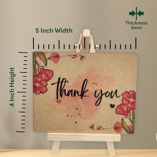 tinydabba Wooden Thank You Plaque with Easel – Gratitude Decor by tinydabba - 3