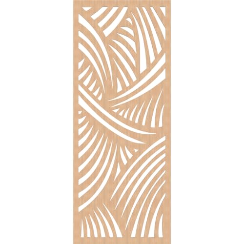 Image of 31 3 /8 inchW x 79 3 /8 inchH x 3 /8 inchT Chester Decorative Fretwork Wood Wall Panels, Hickory