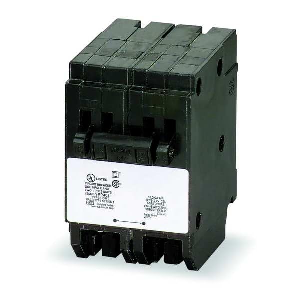 Schneider Electric / Square D HOMT2020220 Homeline Tandem Circuit Breaker 2 20 Amp, 20 Amp,