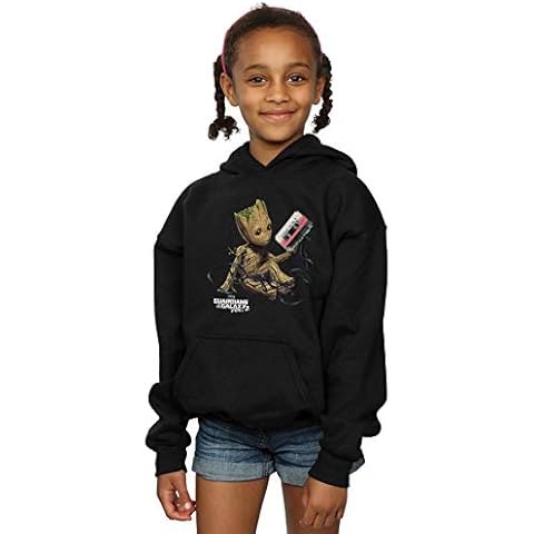 Marvel Girls Groot Tape Hoodie Black 12-13 Years Cover