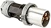 Hubbell HBL4200PS2W Pin and Sleeve Insulgrip Plug, 3 Pole, 4 Wire, 200 amp, 600V, S2